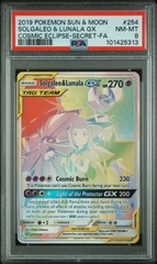 Solgaleo & Lunala Tag Team GX - 254/236 - Secret Rare - PSA 8